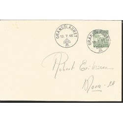 J) 1946 SWEDEN, HORSE, SCOUTH CANCELLATION, XF 