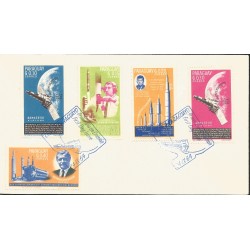 J) 1967 PARAGUAY, SATELLITE, WORLD, J.F. KENNEDY, RANGER VII OF THE MOON, MULTIPLE STAMPS, FDC 