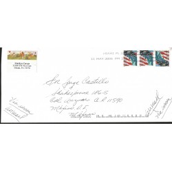 J) 2006 UNITED STATES, FIRST CLASS, STATUTE OF LIBERTY, MULTIPLE STAMPS, ADHESIVE STICKER, AIRMAIL
