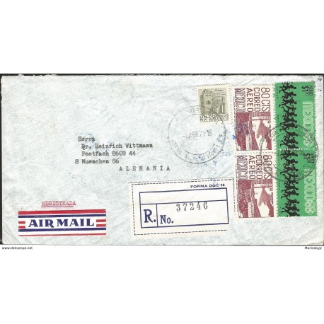 J) 1971 MEXICO, HIDALGO ARQUEOLOGY, CU, MODERN ARCHITECTURE, RUNNERS, MULTIPLE STAMPS, REGISTERED
