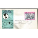 RJ) 1973 MEXICO, CENTENARY OF THE WORLD METEOROLOGY ORGANIZATION, MAP, WITH EMBOSSED, FDC 