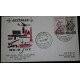 L) 1961 ITALY, ALITALIA, GAMES XVII OLYMPIADS, 35L, YEAR OF THE REFUGEE, 60L, AIRPLANE, CIRCULATED COVER FROM ITALY