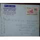 O) 1957 MALAYA FEDERATION, DREDGE 25C, AEROGRAMME TO INDIA