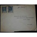 L) 1942 PERSIA, MOHAMMAD REZA PAHLEVI, 5R, BLUE, AIRMAIL, CIRCULATED COVER FROM PERSIA TO FRANCE