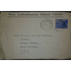 O) 1947 NORWAY, SKI TROOPS SCT 265 40o -CORRESPONDENCE CARRIED ON NORWEGIAN SHIPS UNTIL AFTER THE LIBERATION, NORGES 