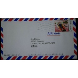 O) 1997 FINLAND - SUOMI, GIRL FALLING INTO CREVICE SCT 1038, AIRMAIL, TO USA