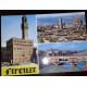 L) 1990 ITALY, SOCCER WORLD CUP, STADIUM, ARCHITECTURE, FLORENCE, CHURCH, BRIDGE, CITY, AIRMAIL