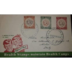 L) 1955 NEW ZEALAND, KING GEORGE THE FIFH MEMORIAL CHILDREN'S HEALT CAMPS FED, CIRCULATED COVER