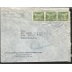 J) 1946 NETHERLAND, STRIP OF 3, 22 CENTS GREEN, AIRMAIL, CIRCULATED COVER, FROM NETHERLAND TO MEXICO 