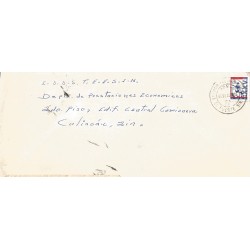 J) 1960 COLOMBIA, COMMERCIAL LETTER, ACAP, FLOWER, ESPELETIA GRANDIFLORA, CIRCULATED COVER, FROM COLOMBIA 