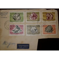 O) 1958 HUNGARY, INSECTS -HONEY AND BEE-WORKING ANTS FIFFLING GRASSHOPPER-ANDING OVR MONEY-MOTHER AND CHILD-OLD