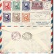 J) 1953 EL SALVADOR, JOSE MARTI, MULTIPLE STAMPS,REGISTERED AND CERTIFICATED, AIRMAIL, CIRCULATED COVER