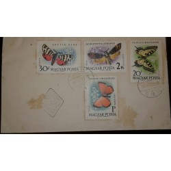 O) 1959 HUNGARY, BUTTERFLIES IN NATURAL COLORS, XF
