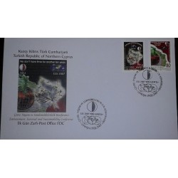 O) 2006 TURKEY, ENVIRONMENTAL CONFERENCE LEAF, GLOBE-PLANT AND DROUGHT STRICKEN GROUND, FDC XF