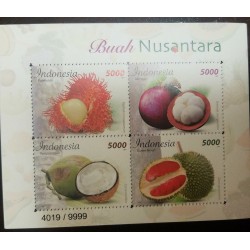 L) 2017 INDONESIA, TROPICAL FRUITS, FRUITS MANGGIS, MNH 