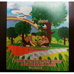 L) 2017 INDONESIA, SCOUT, NATURE, RAINBOW, TREE, ENVIRONMENTAL CARE, MNH