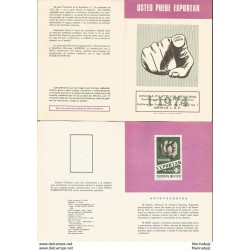 J) 1974 MEXICO, WITHOUT STAMPS, NATIONAL ASSOCIATION OF IMPORTERS AND EXPORTERS OF THE MEXICAN