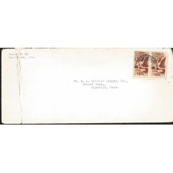 J) 1949 MEXICO, SYMBOL OF FLIGHT, AIRMAIL, CIRCULATED COVER, FROM QUERETARO TO HOPEDALE