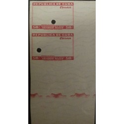 O) 1948 SPANISH ANTILLES. PUNCH PROOF, DECLARATION OF BARAGUA SC 429 50c- CENTENARY OF ANTONIO MACEO, XF