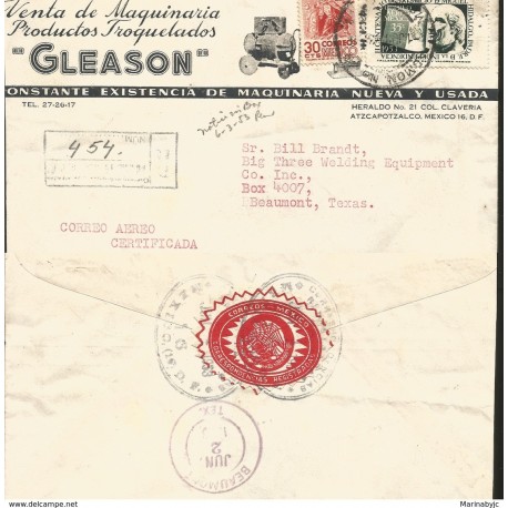 J) 1953 MEXICO, COMMERCIAL LETTER, SALE OF MACHINERY PRODUCTS DROPPING "GELASON", MICHOACAN, DANCE OF THE MOROS