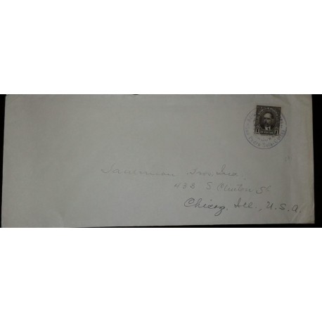 O) 1931 HONDURAS, PAZ BARAONA SCT 298 1c, FROM SAN PEDRO SULA TO USA