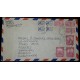 L) 1946 COLOMBIA, PRECOLOMBINO MONUMENT, 30C, 10C, PINK, COMMUNICATIONS PALACE, 1C, 5C BLUE, CRICULATED COVER FROM