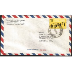 J) 1967 MEXICO, OLYMPICAL GAMES, WEIGH, AIRMAIL, CIRCULATED COVER, FROM MEXICO TO GERMANY 