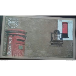 RL) 2011 CHILE, AMERICA UPAEP, MAILBOX, BOXERS, RED, 290P, FDC