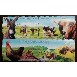 O) 2018 SPANISH ANTILLES, AMERICA UPAEP, BEES-BEEKEEPING,CATTLE.AVICOLA PRODUCTION-HENS, DONKEY, RURAL LANDSCAPE, MNH