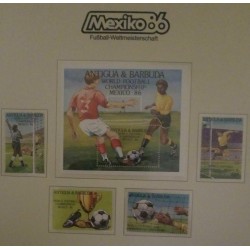 O) 1986 ANTIGUA AND BARBUDA, WORLD FOOTBSLL CHAMPIONSHIPS MEXICO 1986. MNH