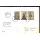 J) 1974 VATICAN CITY, CHRIST ENTHRONED ST. PAUL. ARMS OF POPE PAUL VI, MULTIPLE STAMPS, REGISTERED