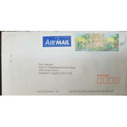L) 1999 AUSTRALIA, FROG, NORTHERN DWARF TREE FROG, 50C, NATURE, ANIMALS, AIRMAIL, CIRCULATED COVER