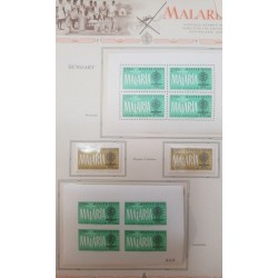 L) 1962 HUNGARY, TONED, FIGHT AGAINST MALARIA, MOSQUITO & EMBLEM, PERFORATED AND IMPERFORATED