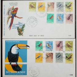 O) 1966 SURINAM, BIRDS, FDC XF