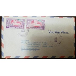 O) 1950 GUATEMALA, NURSE AND PATIENT - SC C177 5c, AIRMAIL TO USA