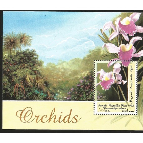 V) 1998 SOMALIA, FLOWERS, ORCHIDS, BRASSOCATTLEYA DIFTANII, MNH