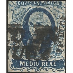 J) 1856 MEXICO, MEDIO REAL, HIDALGO, DISTRICT PACHUCA, MN 