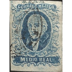 J) 1856 MEXICO, HIDALGO, MEDIO REAL, DISTRICT APAM, MN J) 1856 MEXICO, HIDALGO, MEDIO REAL, DISTRICT APAM, MN 