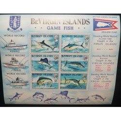 O) 1969 BRITISH VIRGIN ISLANDS, GAME FISHING -WORLD RECORD, FISH, MNH