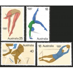 V) 1976 AUTRALIA, 21ST PLYMPIC GAME, MONTREAL CANADA, WOMAN GYMNAST, WOMAN DIVER, BICYCLING, MNH