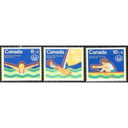 V) 1976 CANADA, XXI OLYMPIC GAME, MONTREAL, SET OF 3, MNH