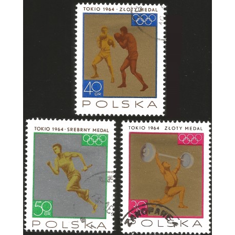 V) 1964 POLAND, VICTORIES WON BY THE POLISH TEAM IN 1964 OLYMPIC GAME, MNH