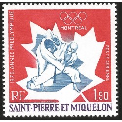 V) 1975 ST PIERRE & MIQUELON, JUDO, MONTREAL OLYMPIC GAMES, MNH