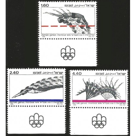 V) 1976 ISRAEL, 21ST OLYMPIC GAMES, MONTREAL, CANADA, MNHV) 1976 ISRAEL, 21ST OLYMPIC GAMES, MONTREAL, CANADA, MNH