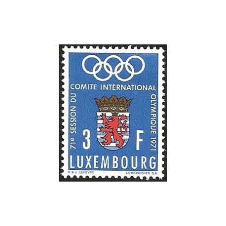 V) 1971 LUXEMBOURG, INTL. OLYMPIC COMMITTEE, 71ST SESSION, MNH