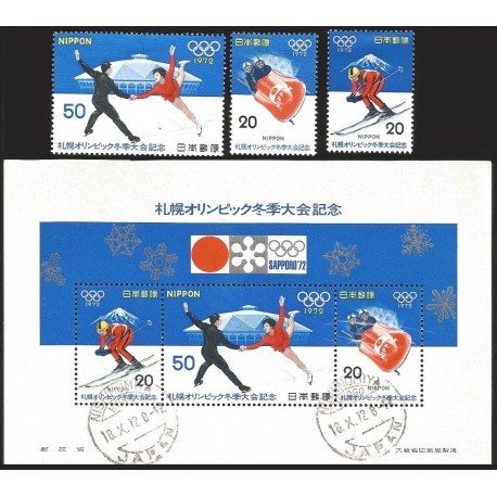 V) 1972 JAPAN, 11TH WINTER OLYMPIC GAMES, SAPPORO, MNH