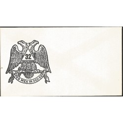 J) 1900 FRANCE, THE BICÉFALA EAGLE, MASONIC SYMBOL, GRADE 32, BLACK, FDC 