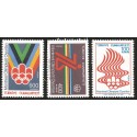 V) 1976 TURKEY, OLYMPIC GAMES MONTREAL, SET OF 3, MNH