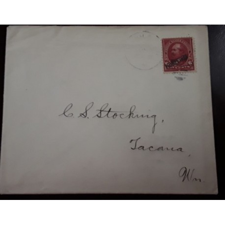 O) 1899 CIRCA - PHILIPPINES - US POSSESSIONS, GARFIELD 6c OVERPRINTED IN BLACK, TO TACANA