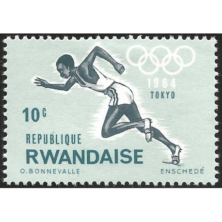 V) 1964 RWANDAISE, 18TH OLYMPIC GAMES, TOKYO, MNH